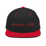Load image into Gallery viewer, ENJOY LIFE / RED - Yupoong Snapback Hat
