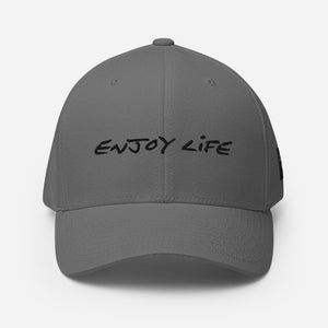 ENJOY LIFE | DARK - Closed-Back Structured Cap - Flexfit