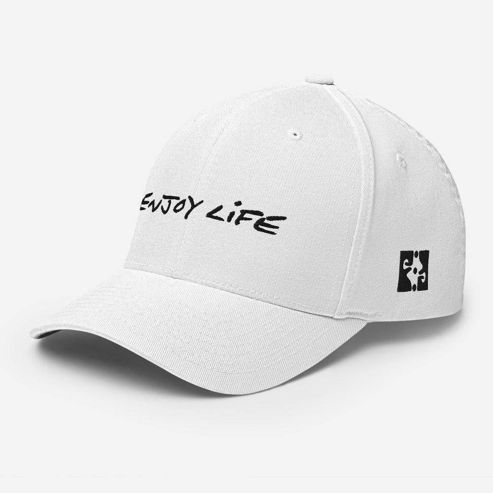 ENJOY LIFE | DARK - Closed-Back Structured Cap - Flexfit
