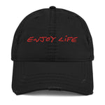 Load image into Gallery viewer, ENJOY LIFE | RED - Distressed Dad Hat
