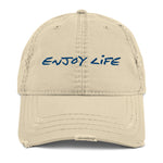 Load image into Gallery viewer, ENJOY LIFE | BLUE - Distressed Dad Hat
