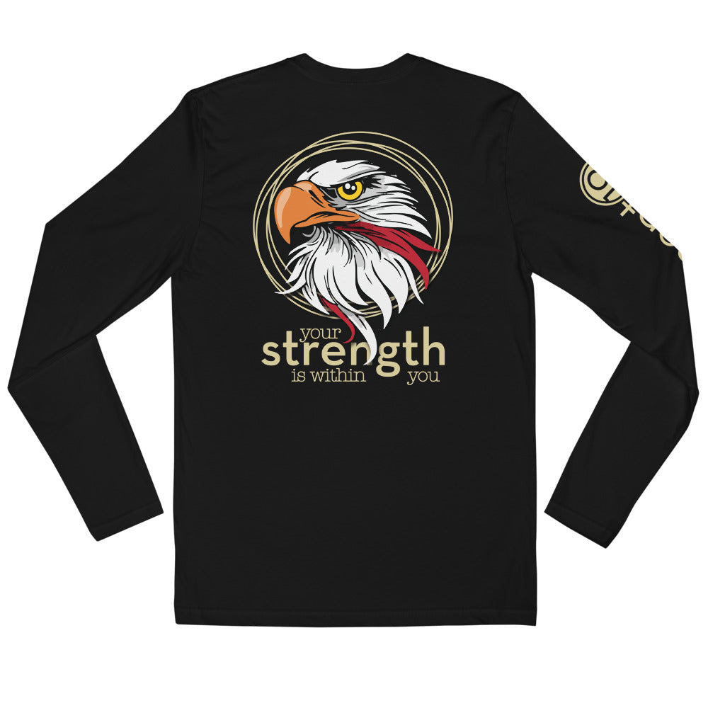 EAGLE STRENGTH | element19 - Next Level Long Sleeve Fitted Crew