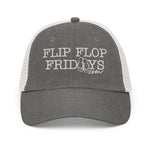 Load image into Gallery viewer, FLIP FLOP FRIDAYS STREETWEAR | WHITE - Pigment-dyed cap
