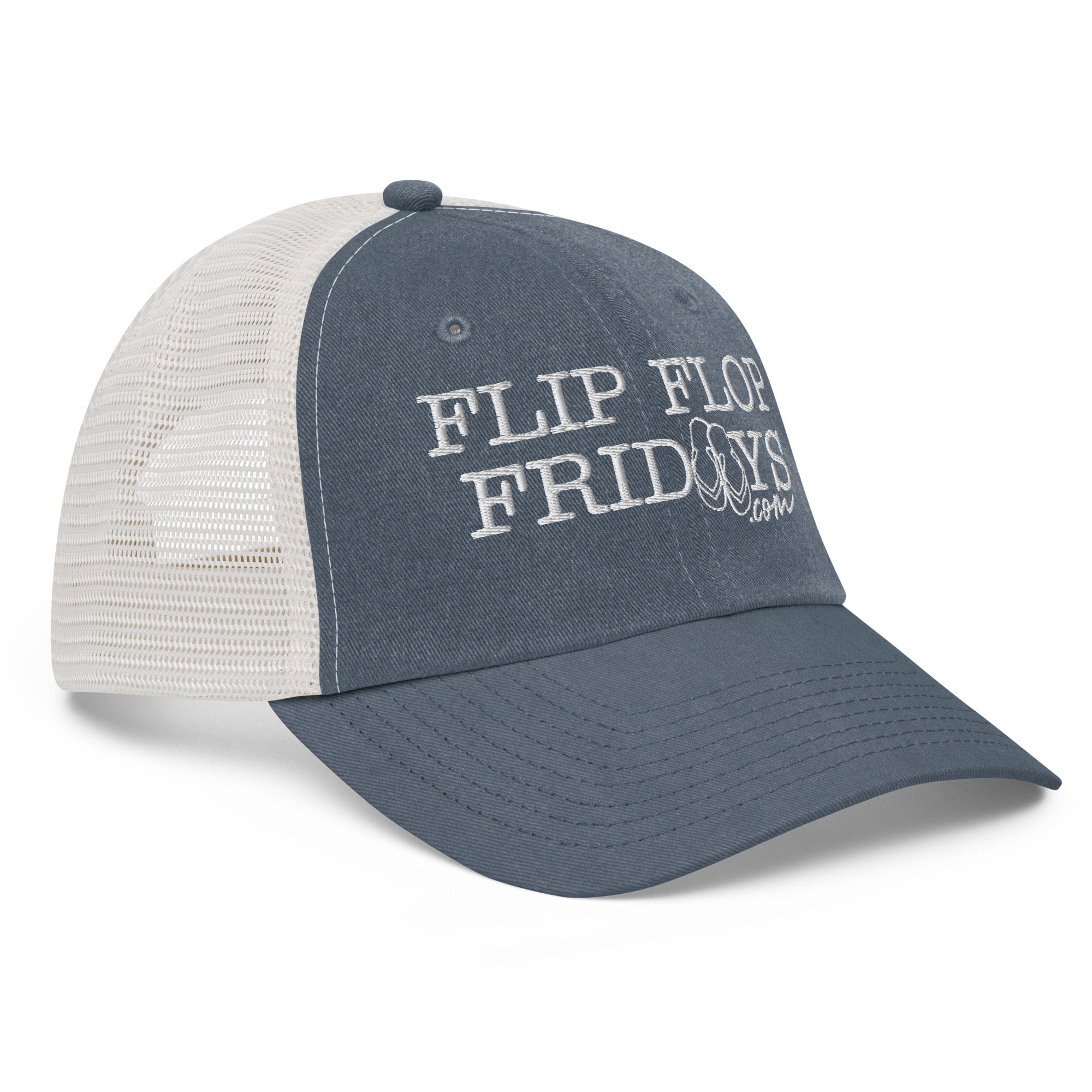 FLIP FLOP FRIDAYS STREETWEAR | WHITE - Pigment-dyed cap