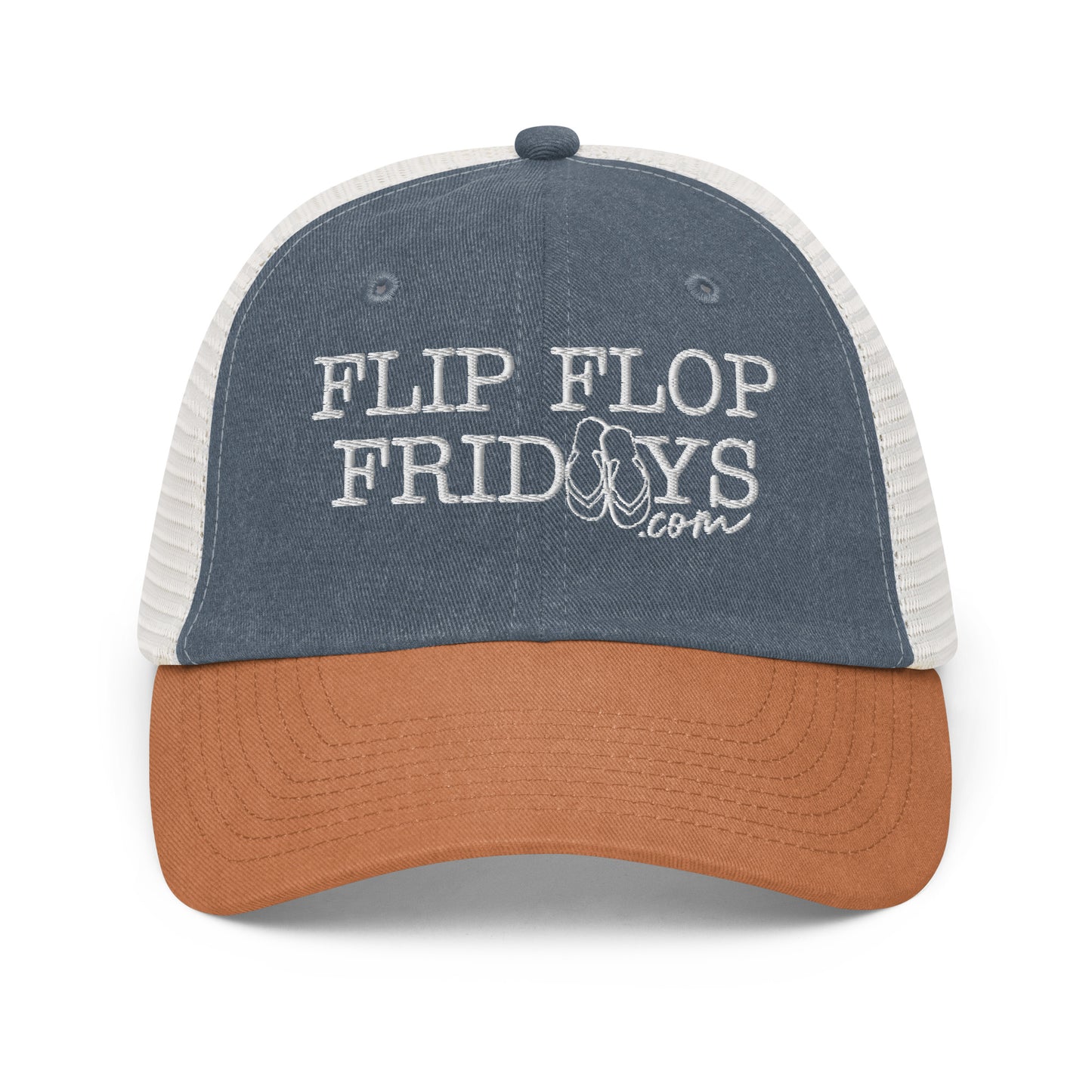 FLIP FLOP FRIDAYS STREETWEAR | WHITE - Pigment-dyed cap