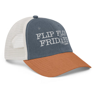 FLIP FLOP FRIDAYS STREETWEAR | WHITE - Pigment-dyed cap