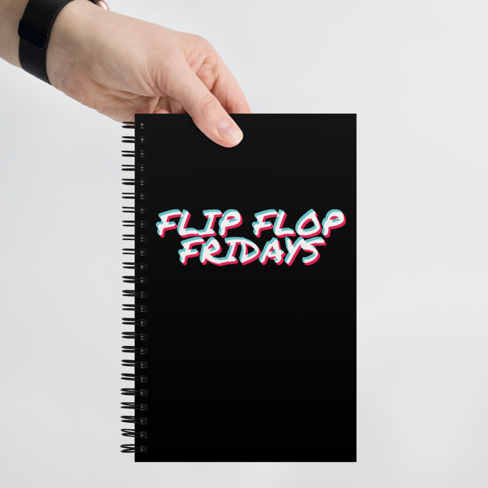 FLIP FLOP FRIDAYS COLOR CROSS - Spiral notebook
