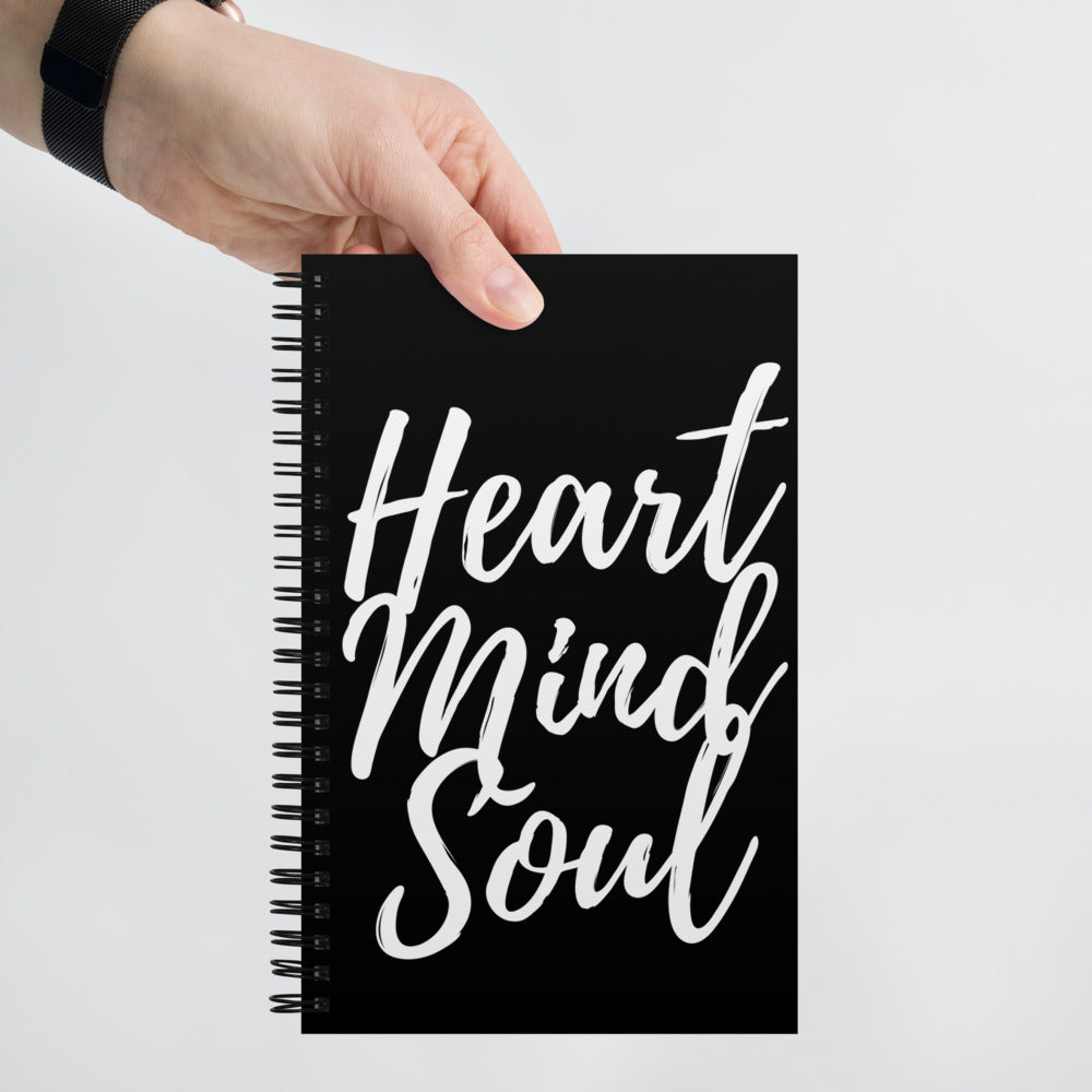 HEART MIND SOUL - Spiral notebook