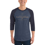 Load image into Gallery viewer, FLIP FLOPPERS TX DIVISION - 3/4 sleeve raglan shirt
