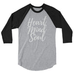 Load image into Gallery viewer, HEART MIND SOUL / element19 - 3/4 sleeve raglan shirt
