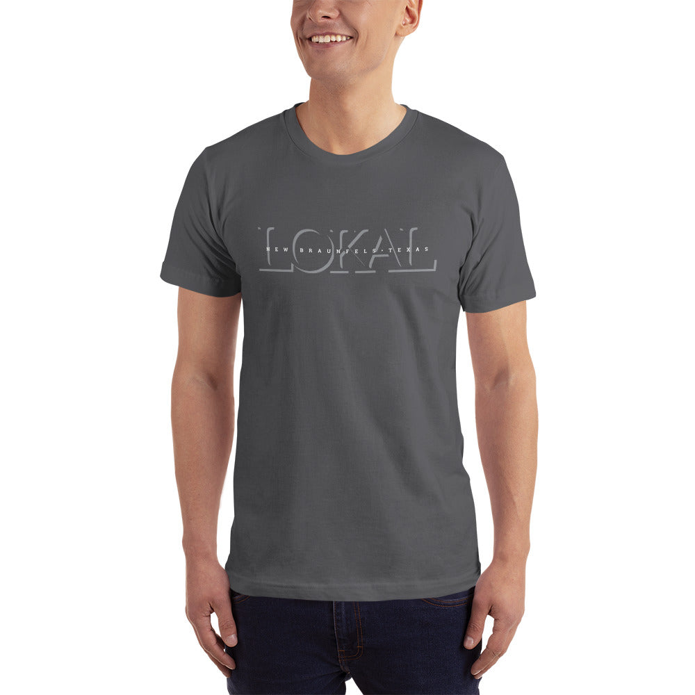 LOKAL OUTLINE DARK - American Apparel T-Shirt