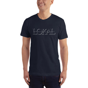 LOKAL OUTLINE DARK - American Apparel T-Shirt