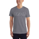 Load image into Gallery viewer, LOKAL OUTLINE LIGHT- American Apparel T-Shirt
