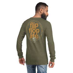 FLIP FLOP LIFE / SLOW DOWN - Unisex Long Sleeve Tee