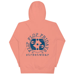 FLIP FLOP FRIDAYS STREETWEAR | BLUE - Cotton Heritage Unisex Hoodie