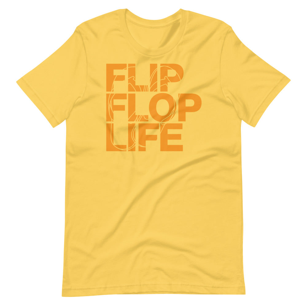 FLIP FLOP LIFE - BIG STENCIL Bella+Canvas Unisex T-Shirt