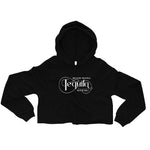Load image into Gallery viewer, DO YOU WANNA TEQUILA WITH ME - Black Bella+Canvas Crop Hoodie
